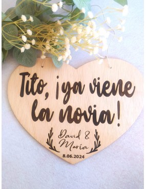 Cartel Boda Forma de...